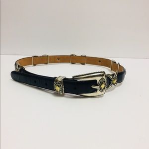 Brighton belt with gold and silver detail. Size 30